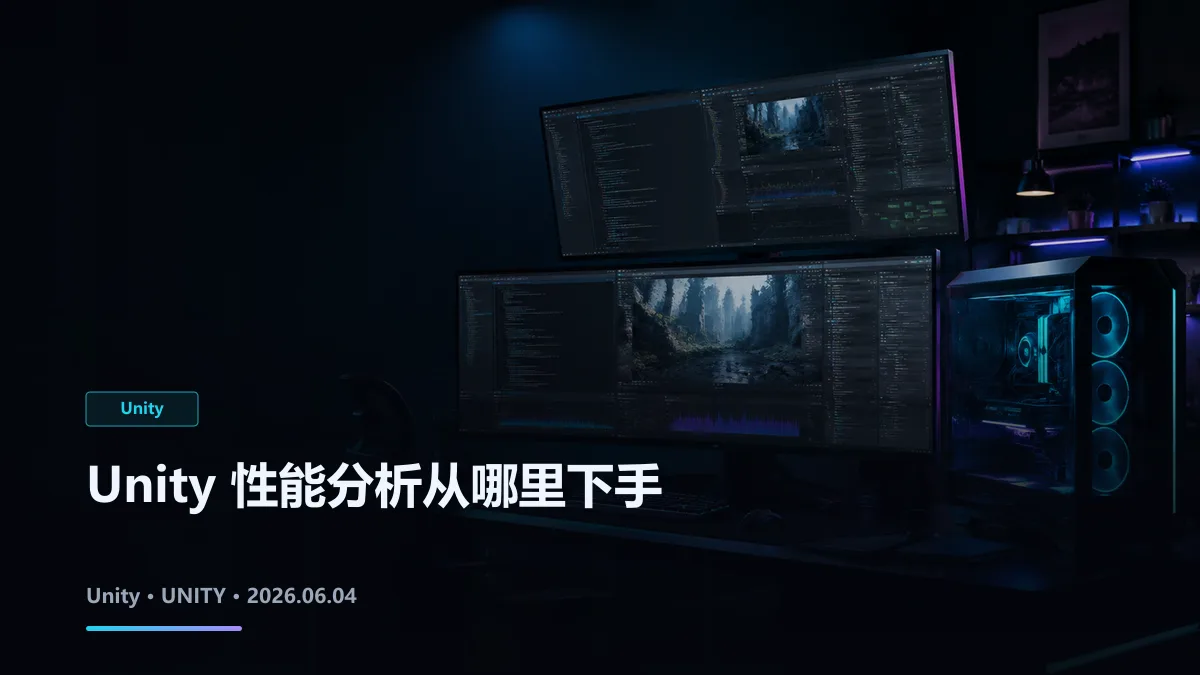 Unity 性能分析从哪里下手 封面